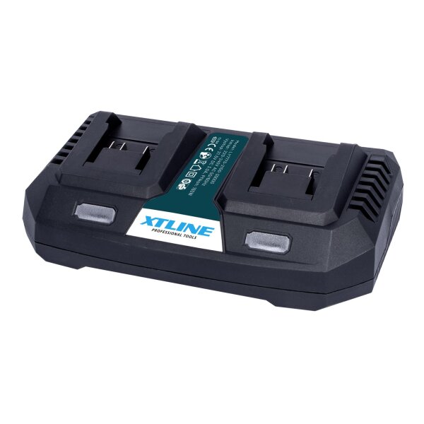 XTLINE Battery Charger, Li-Ion 2x18 V | 3.5 A