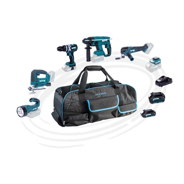 XTLINE Akku-Werkzeugsatz 18V 10tlg. "SET 2"