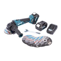 XTLINE Akku-Winkelschleifer BRUSHLESS, 18 V, 125 mm + 2x...