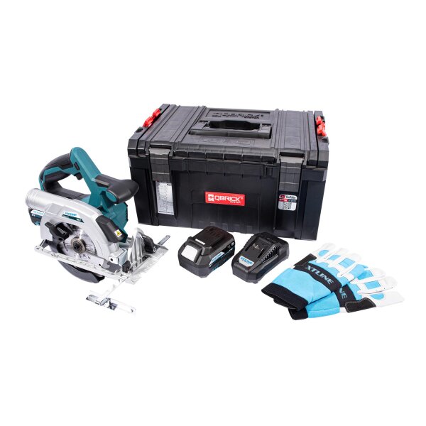 XTLINE Akku-Kreissäge BRUSHLESS 18 V, 165 mm + 2x Akku-Pack 5,0 Ah + Ladegerät 3,5 A