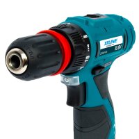 XTLINE Akku-Bohrmaschine 10,8 V, 25 Nm + 2x 2,0 Ah...