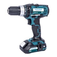 XTLINE Akku-Bohrmaschine 18 V, 35 Nm + 2 Akku-Packs 2,0...