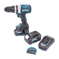 XTLINE Akku-Bohrmaschine 18 V, BRUSHLESS, 70 Nm + 2x...