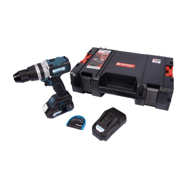 XTLINE Akkubohrmaschine 18 V, BRUSHLESS, 70 Nm + Akku-Pack 2,0 Ah + Ladegerät 2,4 A