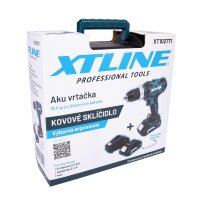 XTLINE Akku-Bohrmaschine 18 V, 40 Nm + 2 Akku-Packs 2,0 Ah + Ladegerät 2,4 A