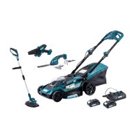 XTLINE Akku-Gartengeräte-Set 18/36 V, 7-teilig