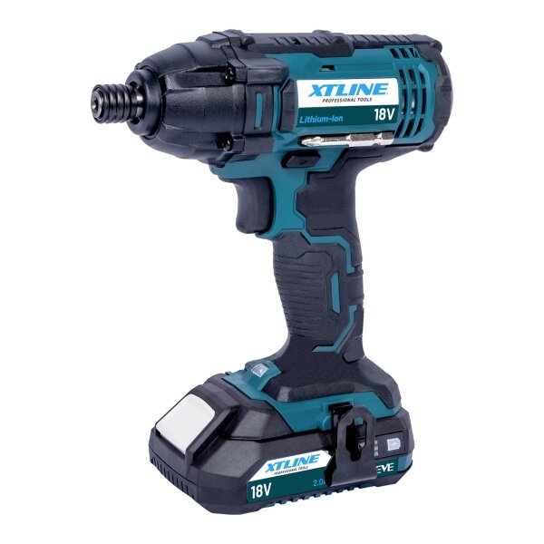 XTLINE Akku-Schlagschrauber 18 V, 180 Nm + 2,0 Ah Akku-Pack + Ladegerät 2,4 A