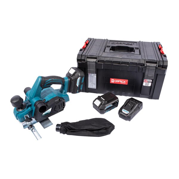 XTLINE Akku-Hobelmaschine 18 V + 2x Akku-Pack 5,0 Ah + Ladegerät 3,5 A + Karton