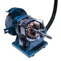 XTLINE Doppelscheiben-Schleifmaschine 300 W, 150 mm + 40 W Arbeitslampe