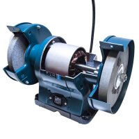 XTLINE Dual Wheel Bench Grinder 520 W, 200 mm + 3 W Flashlight