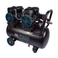 XTLINE Ölfreier Luftkompressor 2x1450 W, 50 l