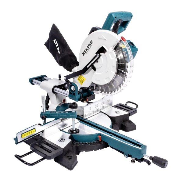 XTLINE Schiebe-Gehrungssäge mit Laser 2200 W, 255 mm